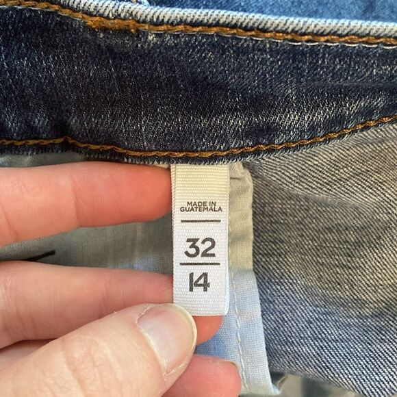 LOFT Medium Wash High Rise Skinny Jeans Size 32 / 14 - Picture 8 of 9